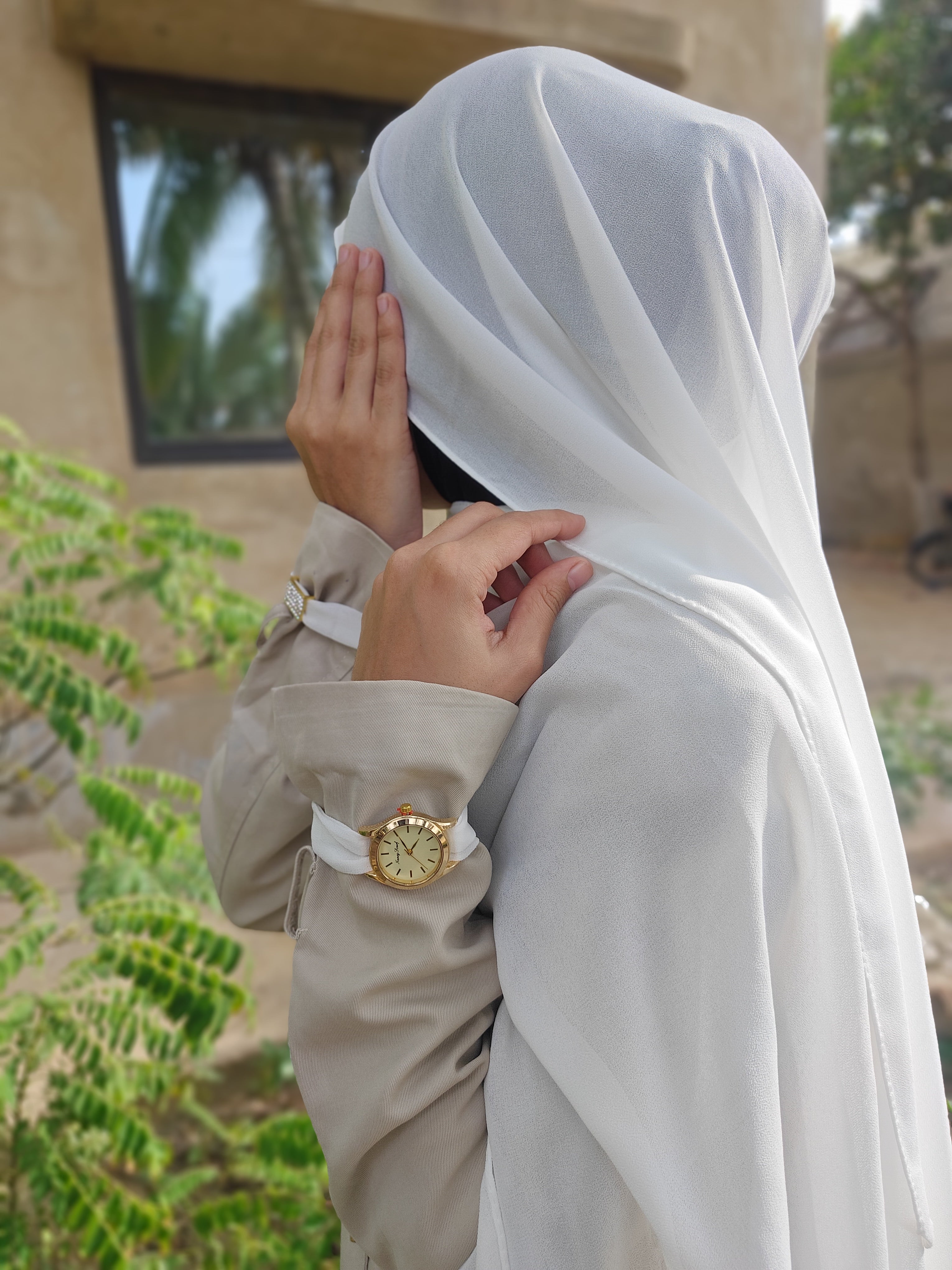 Georgette Scarf + Watch + Bracelet   Premium Gift Set