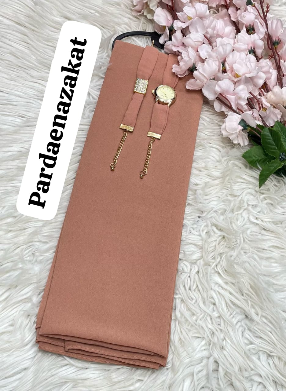 Georgette Scarf + Watch + Bracelet   Premium Gift Set