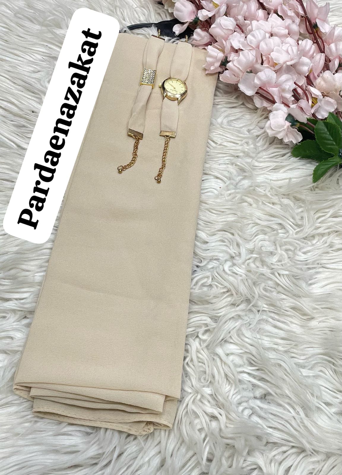 Georgette Scarf + Watch + Bracelet   Premium Gift Set