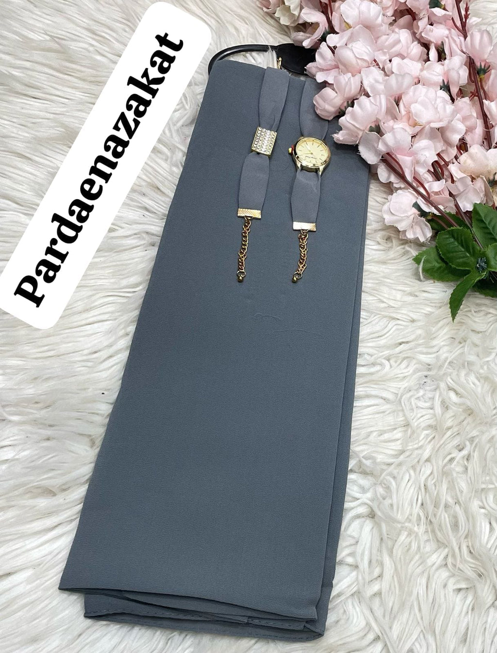 Georgette Scarf + Watch + Bracelet   Premium Gift Set