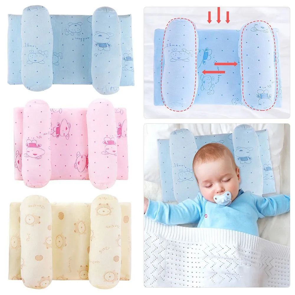 Ajustable Sleeping Support Neck Protection Prevent Head Flat Anti-Roll Cushion Baby Pillow Positioner