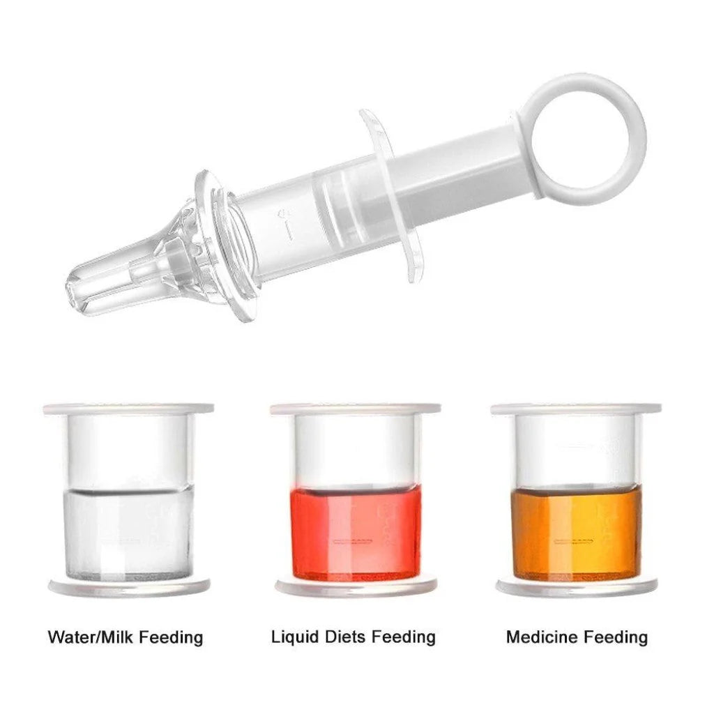 Premium Baby Medicine Dropper with Soft Silicone Nipple Tip
