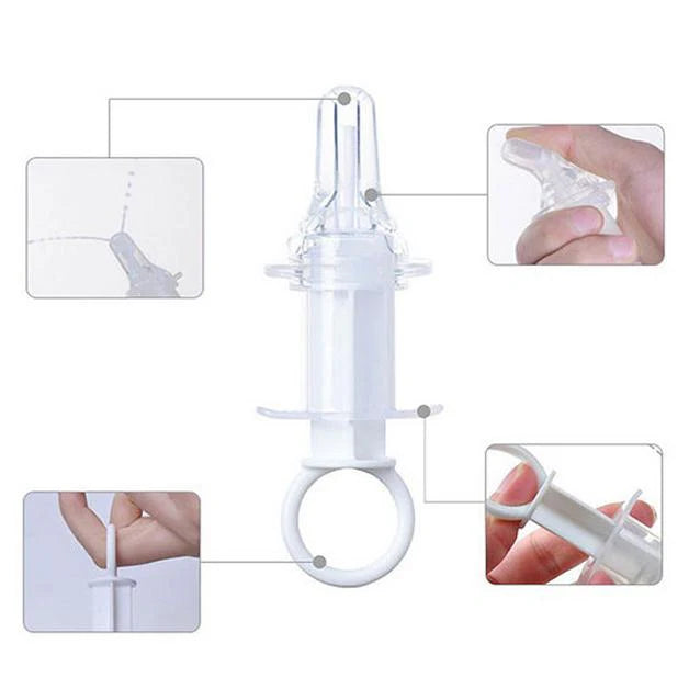 Premium Baby Medicine Dropper with Soft Silicone Nipple Tip